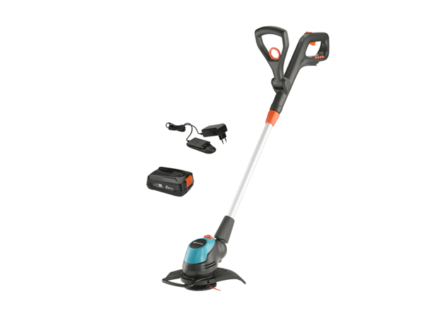 Gardena EasyCut 23/18V Ready-To-Use Set - Gressstusser - trådløs - 18 V - 2 Ah - kuttekapasitet: 230 mm - 2.4 kg