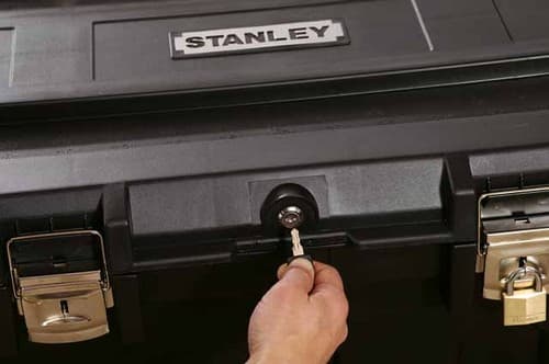 Stanley MOBILE Job Chest, Tralle, Metall, Plast, Sort