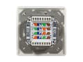 Miniatyrbild 2 av 5: LogiLink NP0021, RJ-45, STP, 6a, Metallisk, Vit, ISO/IEC 11801, TIA/EIA 568B.2-10, 80 mm