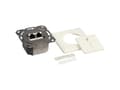 Miniatyrbild 1 av 5: LogiLink NP0021, RJ-45, STP, 6a, Metallisk, Vit, ISO/IEC 11801, TIA/EIA 568B.2-10, 80 mm