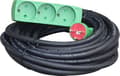 Pikkukuva 2 / 2: E-line Kaapelisarja DK 3G1,5 - H07RN-F, DK-pistoke/3 pistorasiaa, neopreeni, 230V/16A, 15m
