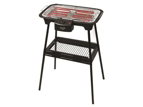 Adler AD 6602, 2000 W, Grill, Elektrisk, Bordsskiva, Grid, Svart