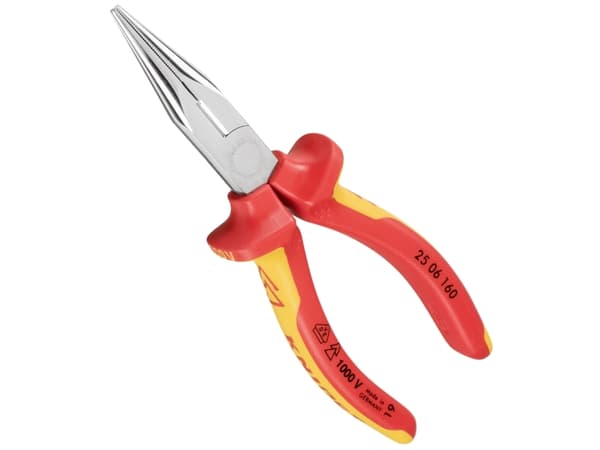 Knipex 25 06 160, Diagonal tang, Kromvanadiumstål, Plast, Oransje, Rød, 160 mm, 146 g