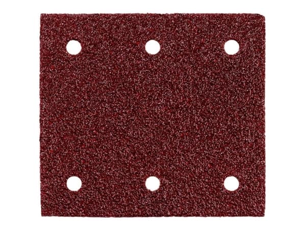 Metabo 625623000, Sand-papir, Metall, Polyester, Rustfritt stål, Stål, Tre, Brun, Rektangulær, 115 mm, 103 mm