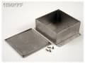 Miniatyrbilde 1 av 2: Hammond Electronics 1590KKFBK Universalkabinet 125 x 125 x 56 Aluminium Sort 1 stk