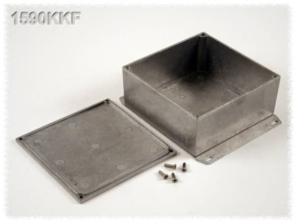 Hammond Electronics 1590KKFBK Universalkabinet 125 x 125 x 56 Aluminium Sort 1 stk