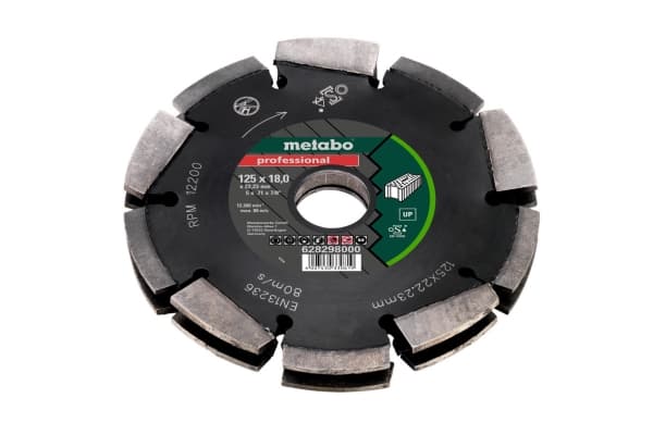 Metabo 628298000, 12,5 cm, 2,22 cm, 12200 RPM, 2 cm, Metabo, 1 styck