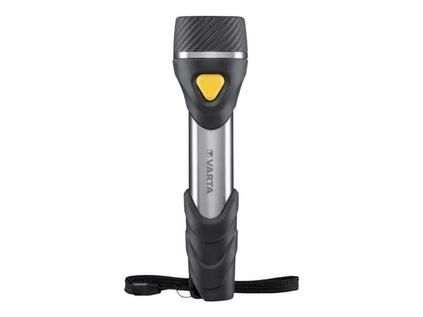 Varta Day Light Multi LED F20, Käsikokoinen taskulamppu, Musta, Hopea, Keltainen, ABS-synteettinen, Alumiini, Kumi, LED, 9 lamppua, 40 lm musta, Hopea, Keltainen
