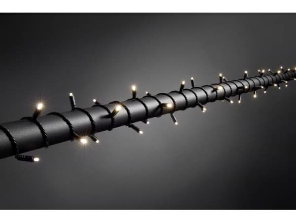 Konstsmide 6620-117 Micro ljuskedja Externt via strömförsörjning Antal glödlampor 40 LED (RGB) Varmvit Belyst Längd: 3,9 m Dimbar