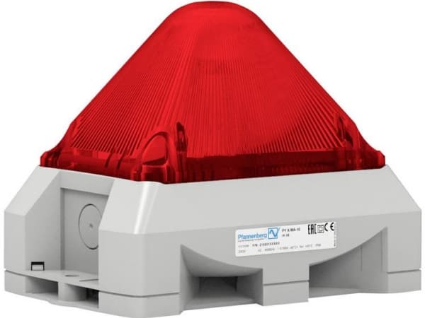Pfannenberg Optis-akustinen signaalilähetin PY X-MA-10 10-57VDC RD RAL7035 24 V/DC 100 dB