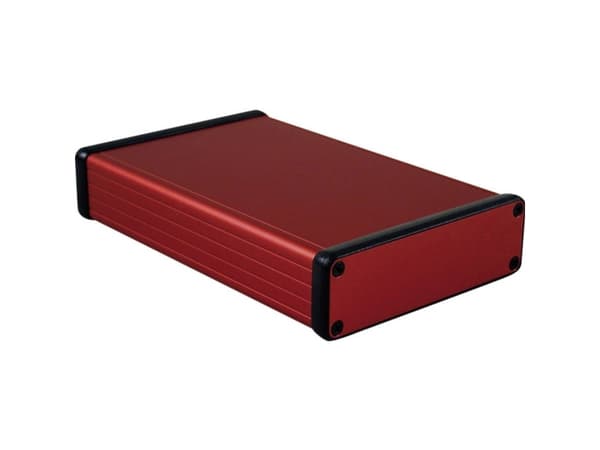 Hammond Electronics 1455L1601RD Profiili-kaappi 160 x 103 x 30.5 Alumiini Rød 1 stk 1 stk