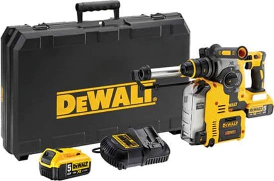 DeWALT Akku-Kombihammer DCH275P2, 18 Volt, Bohrhammer, SDS Plus, Grå, Svart, Gul, Borstlös motor, 2,4 cm, 1100 RPM, 1,3 cm