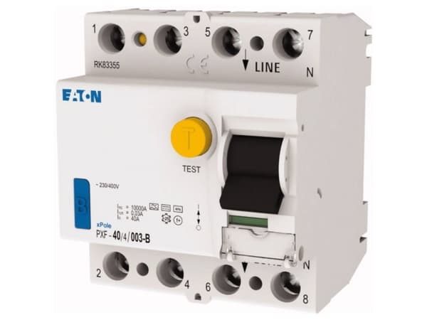 EATON PXF-40/4/003-B RCD-kytkin, 40A, 4p, 30mA, tyyppi B (300299)