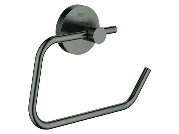 Grohe Essentials Toiletpapirholder uden låg - Børstet Hard Graphite