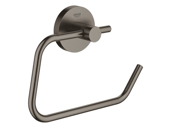 Grohe Essentials Toiletpapirholder uden låg - Børstet Hard Graphite