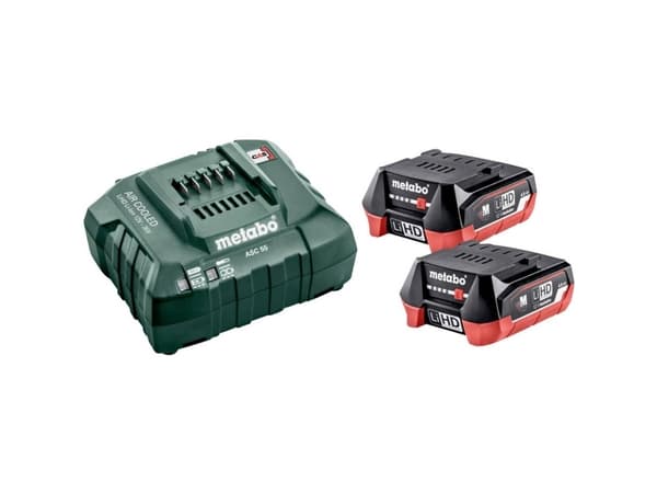 Metabo 685301000, Akku- ja laturisetti, 4 ah, 12 V, Metabo, Musta, Vihreä, Punainen, AC