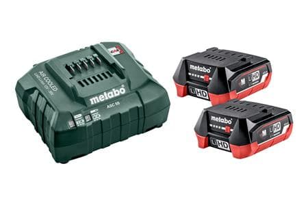 Metabo 685301000, Akku- ja laturisetti, 4 ah, 12 V, Metabo, Musta, Vihreä, Punainen, AC