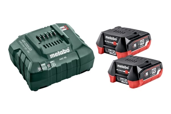 Metabo 685301000, Akku- ja laturisetti, 4 ah, 12 V, Metabo, Musta, Vihreä, Punainen, AC
