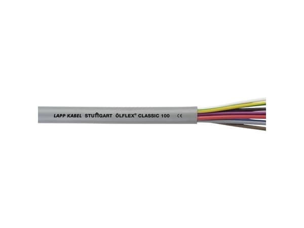 Lapp ÖLFLEX CLASSIC 100, Högspänningskabel, Grå, Polyvinylklorid (PVC), Koppar, 4 mm ², 77 kg/km