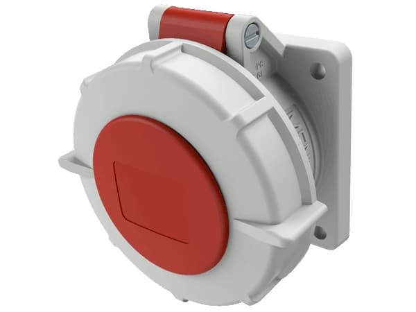 CEE-uttag för apparater 5 poler 16A 400V IP67 228A Röd, Vit