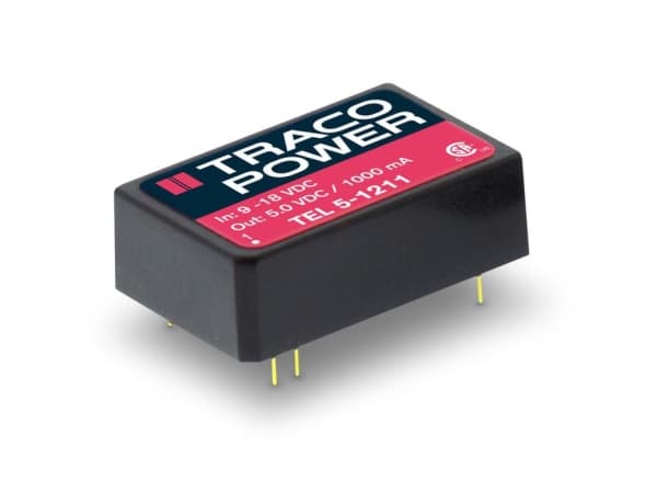 Traco Power TEL 5-1212, 20,3 mm, 10,2 mm, 31,8 mm, 16,9 g, 6 W, 9-18 V
