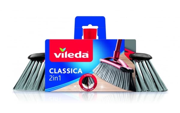 Vileda 141256, Kvasthandtag, Grå, Polypropylen (PP), 1 st, 340 mm