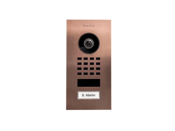 DoorBird D1101V, 1080p, 150°, 82°, 6 m, IR, Børstet stål