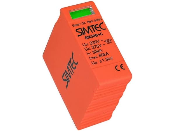 Simet varistorisuojamoduuli Simtec-luokan B + C SPDMM30B+C-275 (85201018) varten