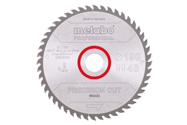 Metabo 628035000, Spånskiva, Laminerad panel, MDF, Plywood, Trä, 19 cm, 3 cm, 1,4 mm, 2,2 mm, KS 66 / KS 66 Plus / KSE 68 Plus / KS 66 FS