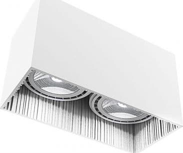 Taklampe Nowodvorski Plafon Nowodvorski Groove 9383 taklampe spot 2X75W GU10 ES111 hvit