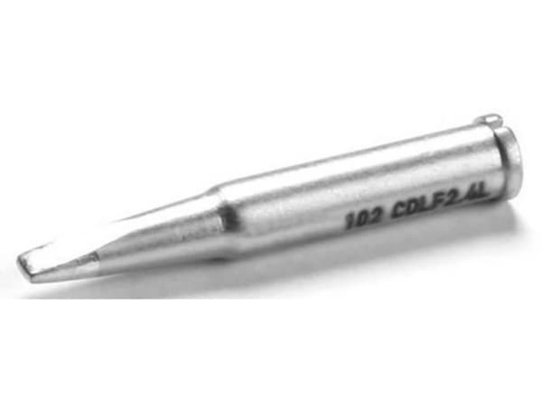 Ersa 0102CDLF24L Loddespids Mejselform, lige Spidsstørrelse 2.40 mm Indhold 1 stk