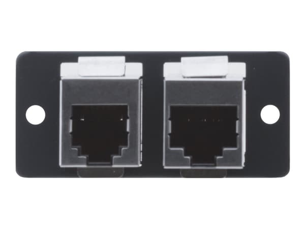 Kramer W4545 - Modulkontaktplatta med insnäppsfästen - CAT 5 - RJ-45 X 2 - vit