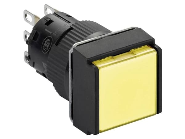 Schneider Electric GmbH Valaistu painike, keltainen ilman salpaa, 12V, 1W X (XB6ECW5J1P) (XB6ECW5J1P) (XB6ECW5J1P)