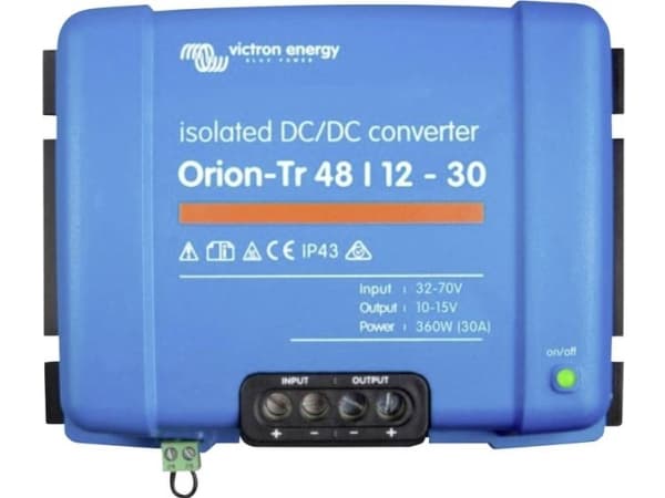 Victron Energy Orion-Tr 48/12-30A DC/DC-sähkönsiirto 48 V/DC - 12 V/DC/40 A 430 W