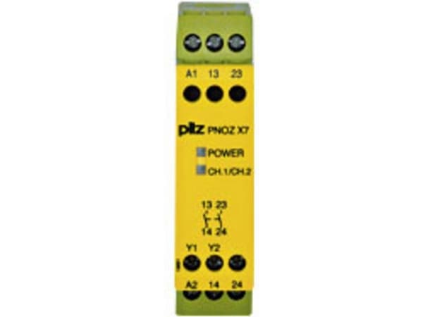 Säkerhetskontaktapparat PNOZ X7 24VACDC 2n/o PILZ 2 x sluttekontakt (B x H x D) 22.5 x 87 x 121 mm 1 stk