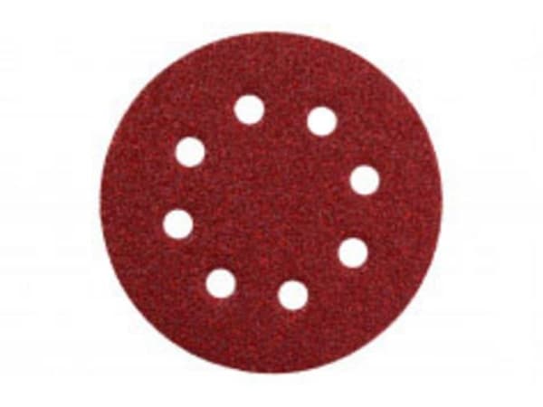 Metabo 631587000, Slipskiva, Polyester, Rostfritt stål, Stål, Trä, Röd, Rund, 12,5 cm, 12,5 cm