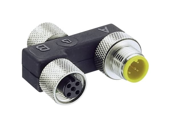 Lumberg Automation 0906 UTP 101 7843 Anturi/toimilaitelaatikko passiivinen M12 jakaja metallikierteellä 1 kpl