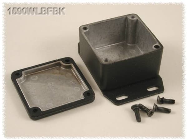 Hammond Electronics 1590WLBFBK Yleiskaappi 50,5 x 50,5 x 31 Alumiini Musta 1 kpl