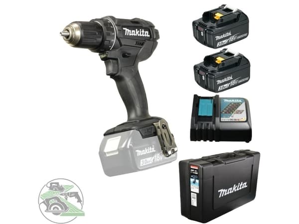 Makita DDF482RFEB - Drill/driver - trådløs 13 mm - 62 N·m - 2 batterier - 18 V