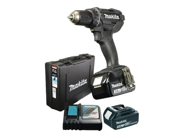 Makita DDF482RFEB - Drill/driver - trådløs 13 mm - 62 N·m - 2 batterier - 18 V