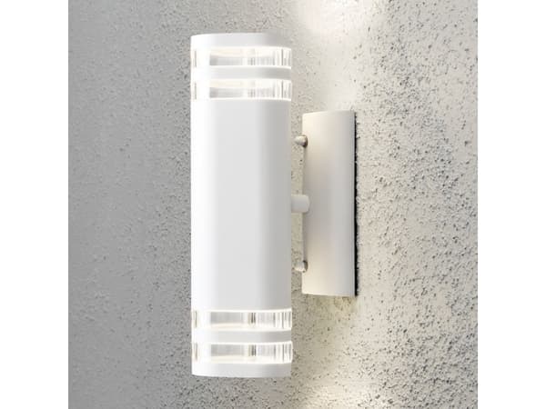 Konstsmide 7516-250, 2 lampor, IP44, Vit Vit