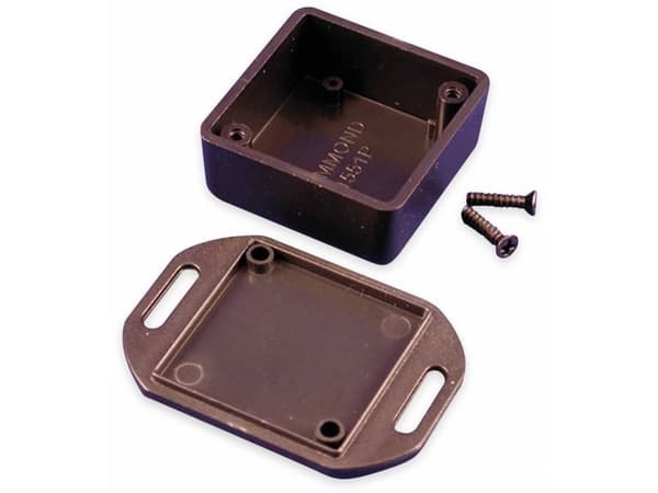 Hammond Enclosure, Hand Held, Plastic, Black - 1551pflbk