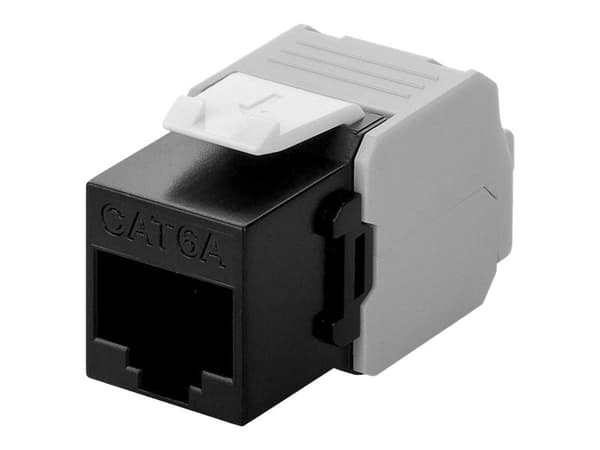 MicroConnect - Modulär insättning - CAT 6a - UTP - RJ-45 - grå, svart