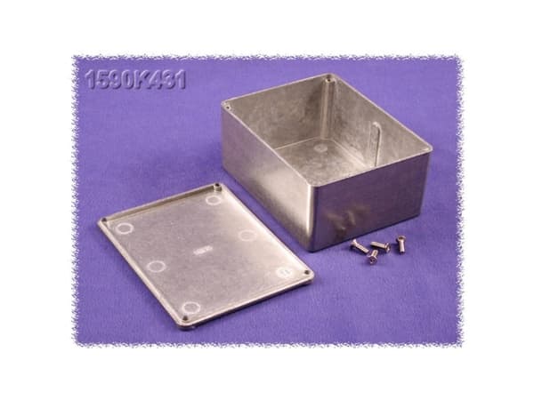 Hammond Electronics 1590K431 Universalkabinetti 120 x 94 x 56 Zink Natur 1 kpl Hammond Electronics 1590K431 Universalkabinet 120 x 94 x 56 Zink Natur