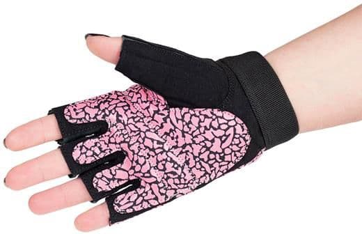 HMS Gym Gloves RST03 vaaleanpunainen-harmaa r. L (17-63-222)