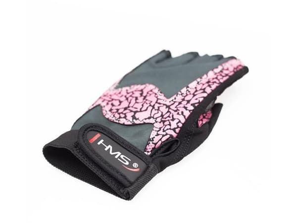 HMS Gym Gloves RST03 vaaleanpunainen-harmaa r. L (17-63-222)