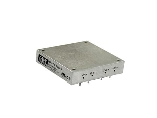 MEAN WELL MHB75-24S05, 18 - 36 V, 75 W, 5 V, 15 A, 61 mm, 57,9 mm, 61 mm, 57,9 mm
