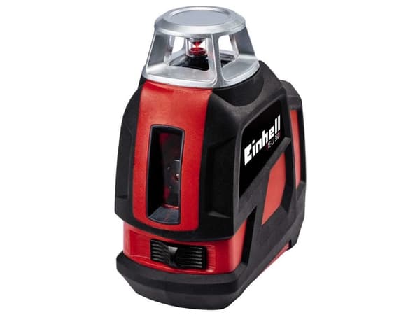 Einhell TE-LL 360, 20 m, 0,4 mm/m, 4°, 650 nm (<1 mW), Linjevater, Sort, Rød, Sølv