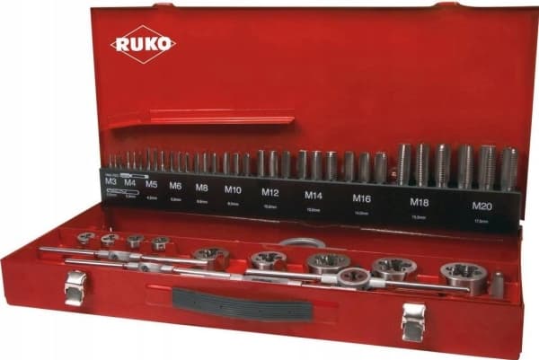RUKO 245040 Maskine-gevindbor-sæt 54 dele 1 Set