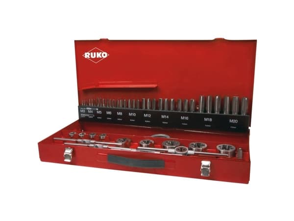 RUKO 245040 Maskine-gevindbor-sæt 54 dele 1 Set
